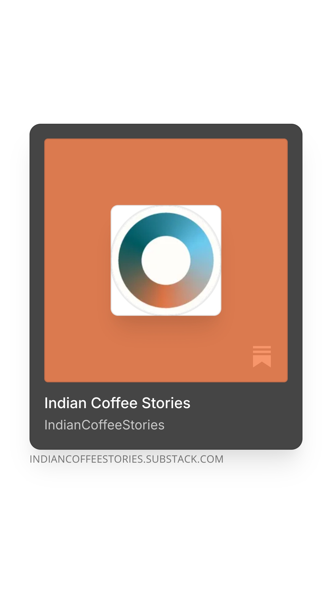 Indian Coffee Stories Substack launch issue